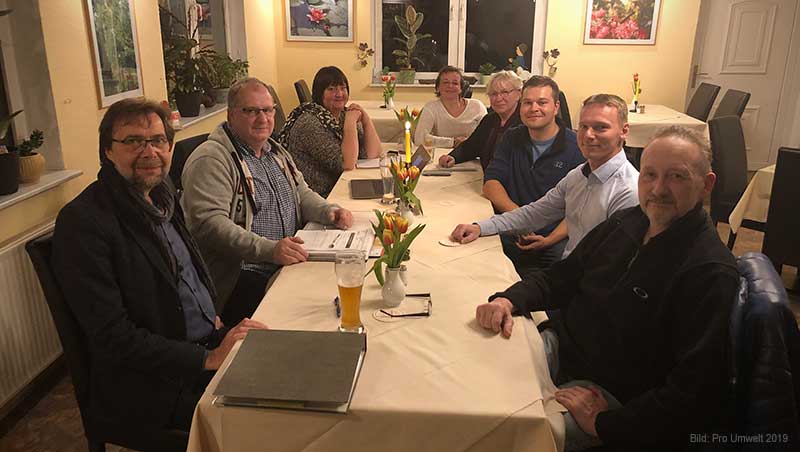 Treffen von Pro Umwelt Germendorf mit Vertretern der BI Contra Eierfabrik Oranienburg im April 2019